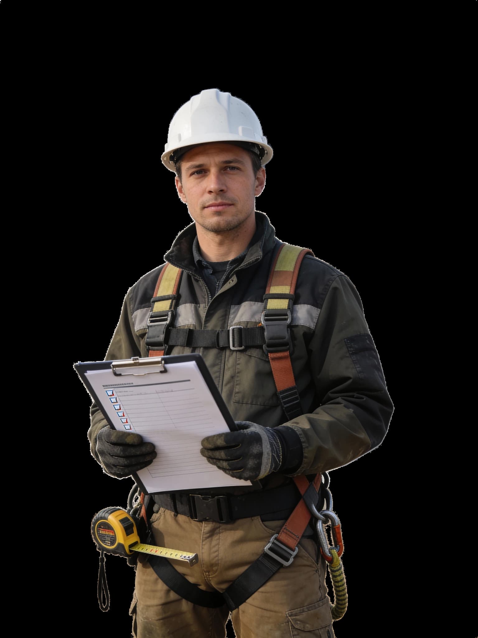 Кровельщик — вырезка для визуального акцента